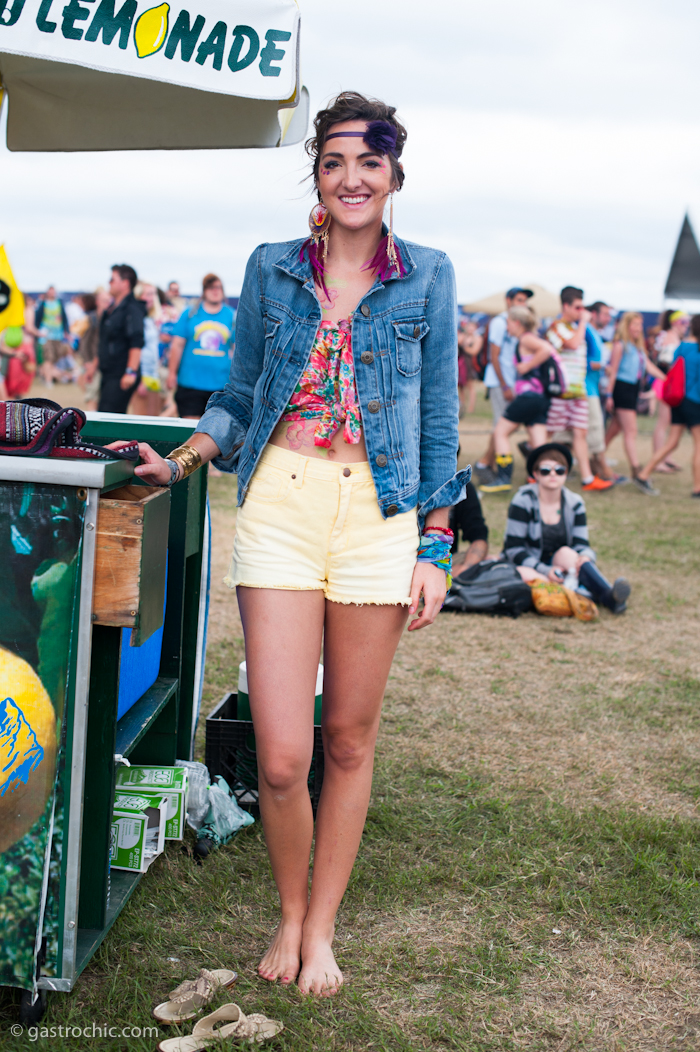 shorts and jean jacket