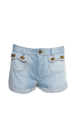 Topshop Vintage Wash Toggle Hotpant ($60)