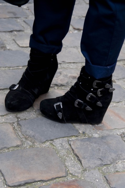 Buckle Wedges, Ann Demeulemeester Show Buckle Wedges, Ann Demeulemeester Show