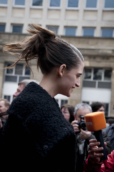 Wild Ponytail, Ann Demeulemeester Show Wild Ponytail, Ann Demeulemeester Show