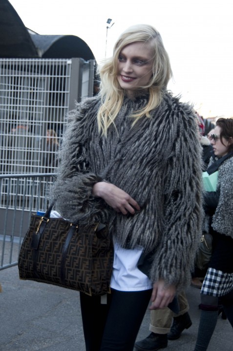 Model in a Gray Fur, Sonia Rykiel