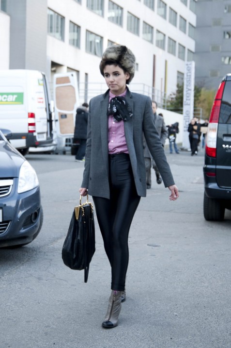 Fur Hat and Neck Tie, Sonia Rykiel and John Galliano