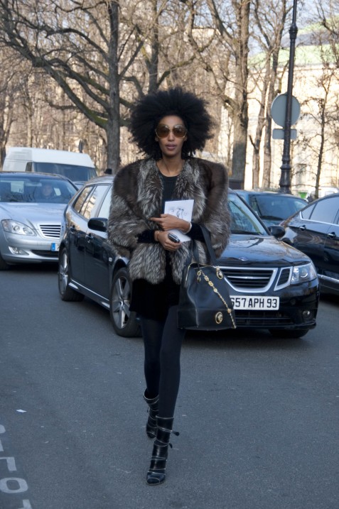 Fur Jacket and Zipper Boots, Chanel Fur Jacket and Zipper Boots, Chanel