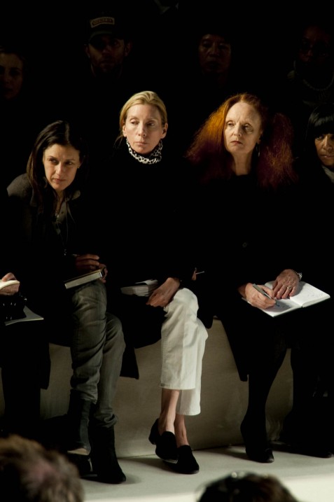 Sally Singer, Tonne Goodman, and Grace Coddington