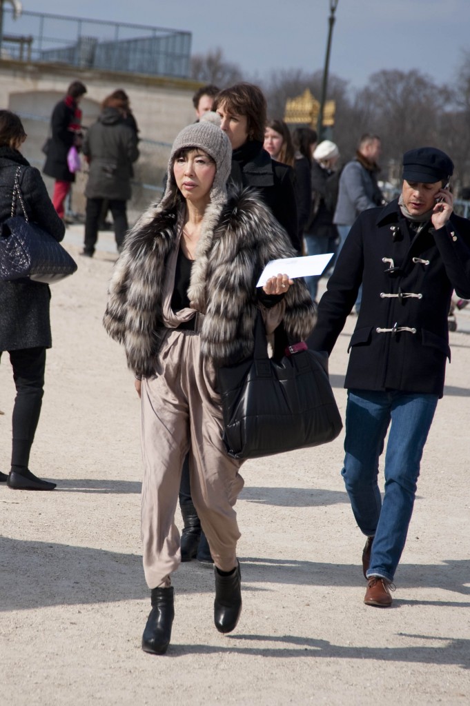 Pom Pom Hat and Fur Jacket, Viktor & Rolf Show Pom Pom Hat and Fur Jacket, Viktor & Rolf Show