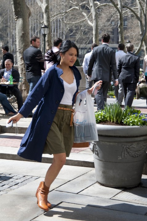 Olive Drab Skirt, Bryant Park Olive Drab Skirt, Bryant Park