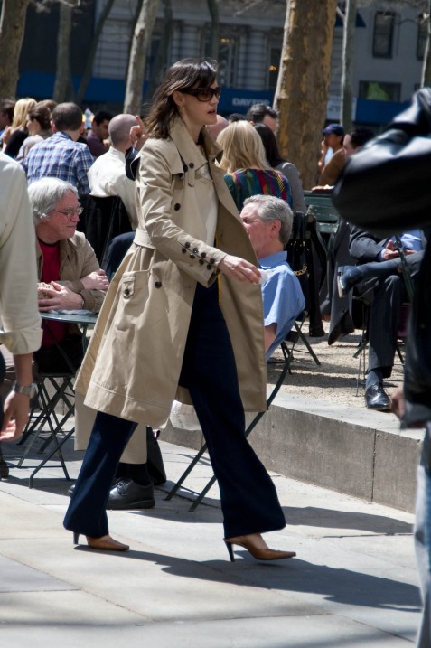 Button-Sleeve Trench, Bryant Park Button-Sleeve Trench, Bryant Park