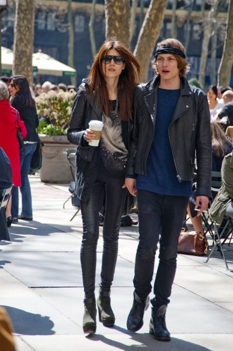 Model in Black, Bryant Park Model in Black, Bryant Park