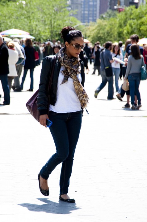 Leopard Silk Scarf, Union Square