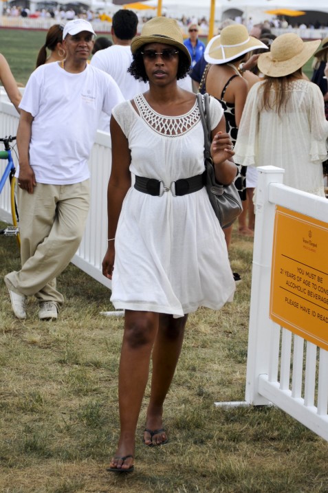 White Lattice Dress, Veuve Clicquot Polo 2010