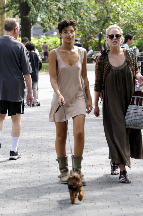 Nude Tank Dress and Boots, Madison Square