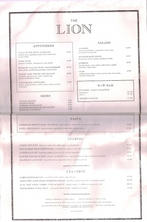 the-lion-menu the-lion-menu