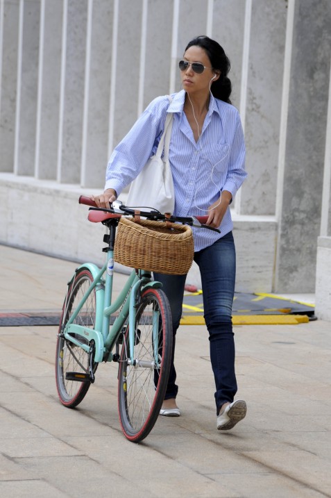 Girl with Bianchi Bike, Nautica