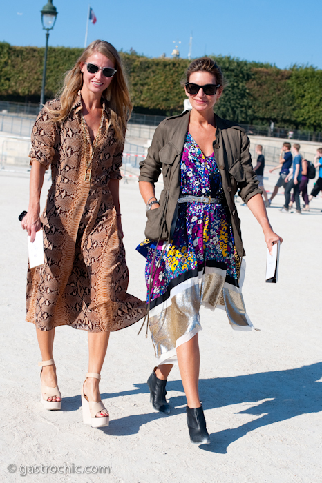 Holli Rogers and Natalie Massenet at Chloe