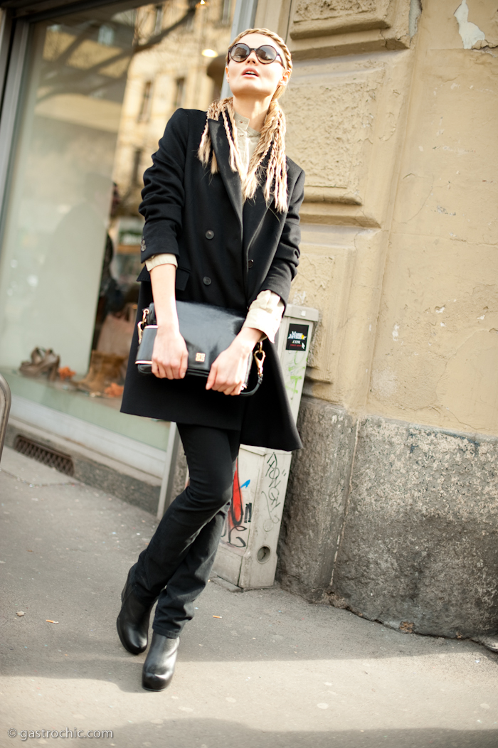 Magdalena Frackowiak, Exiting the Fendi Show