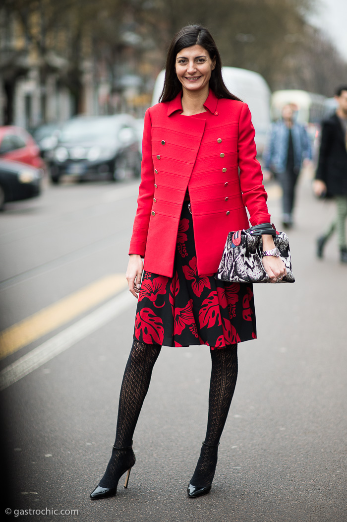 Giovanna Battaglia at Fendi FW2014