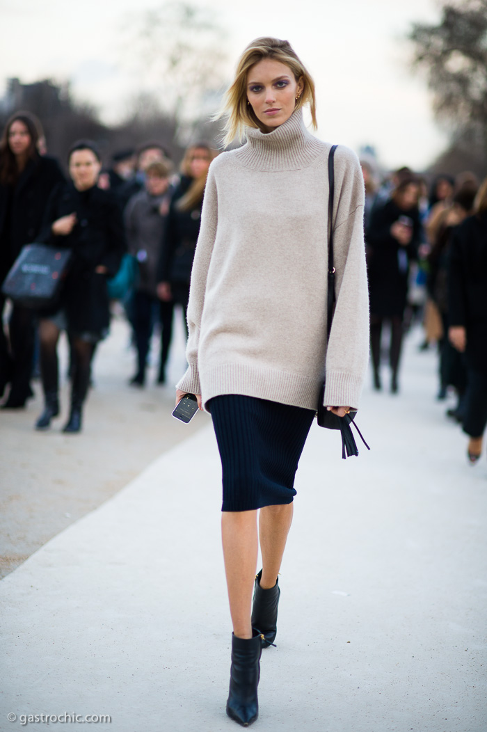 Anja Rubik at Nina Ricci FW2014