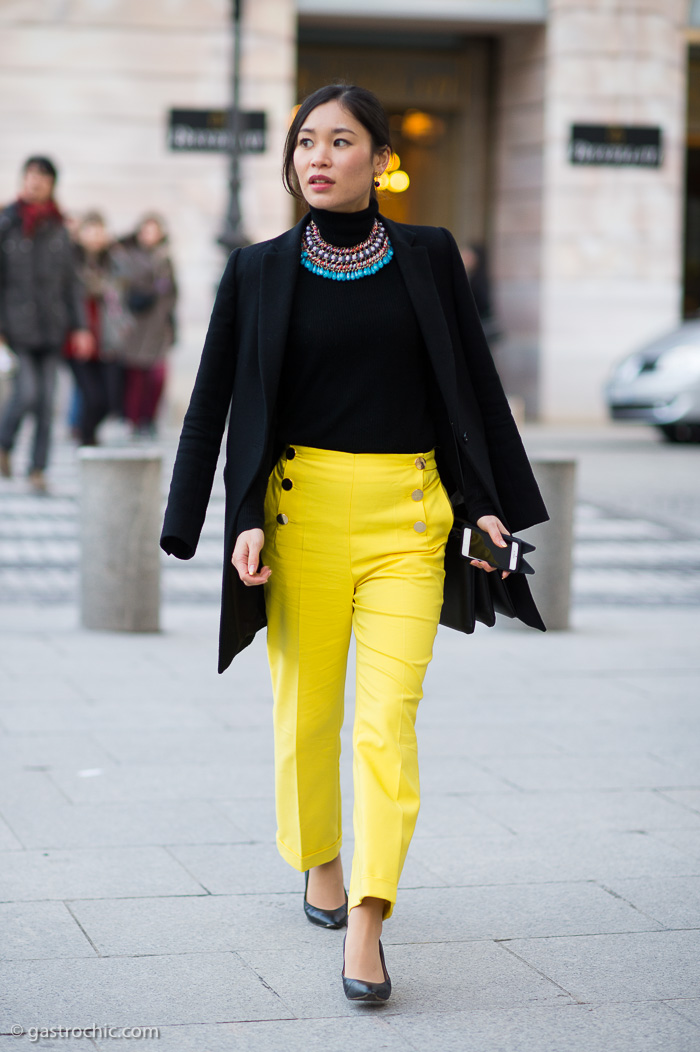 Yellow Sailor Pants, Outside Comme des Garcons