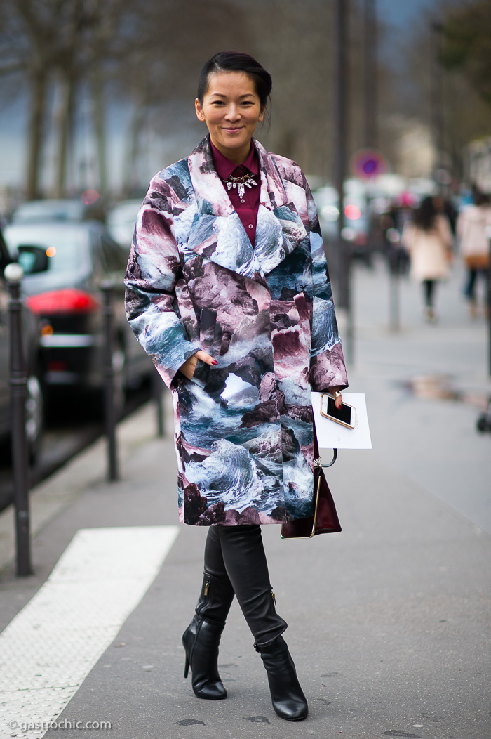 Tina Leung at Balmain FW2014