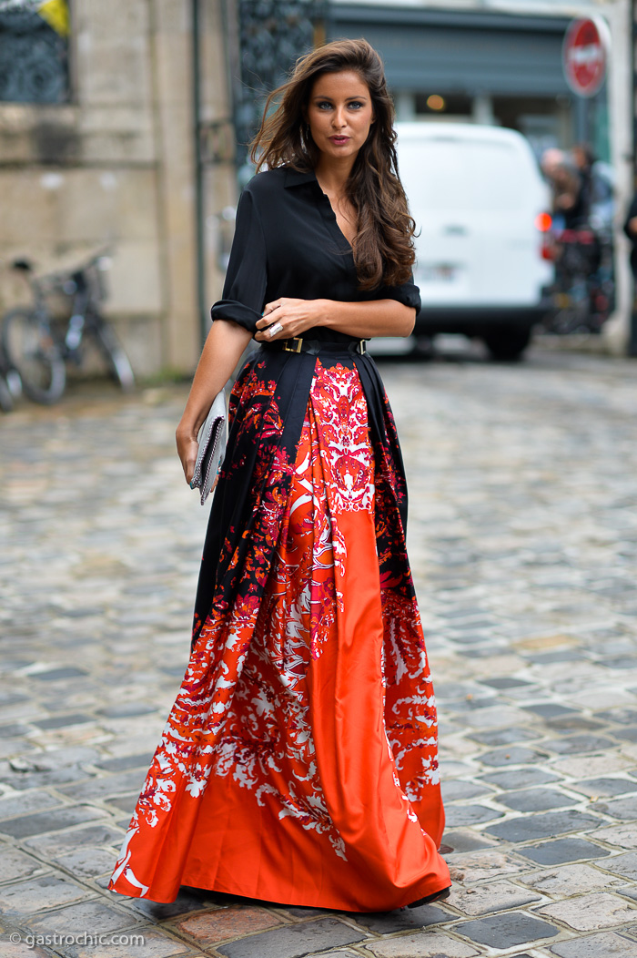 Orange Maxi Skirt, Outside Zuhair Murad