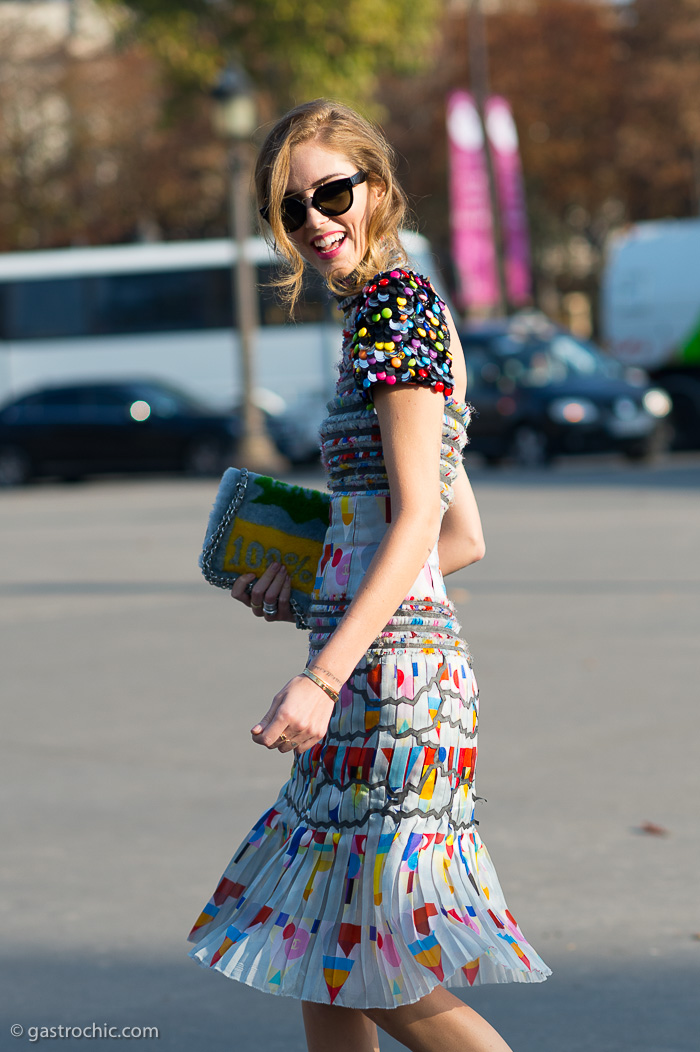 Chiara Ferragni at Chanel SS2015