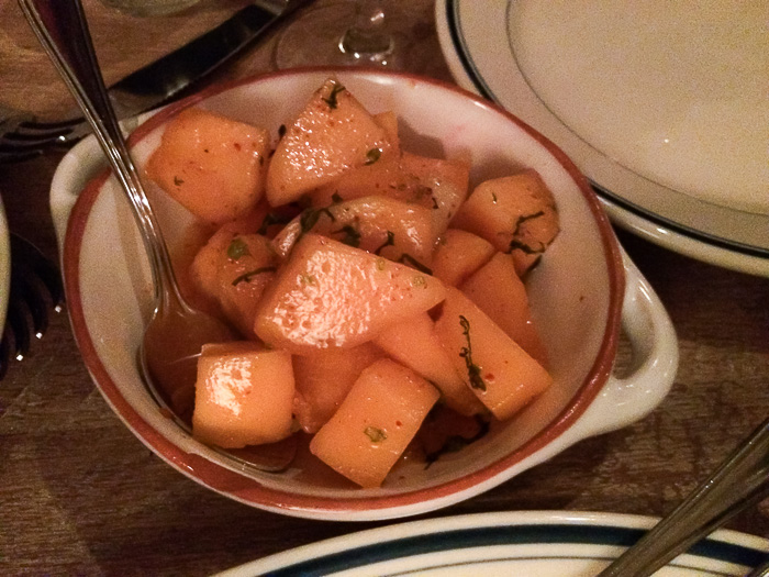 Melon with Harissa Special, Claudette NYC