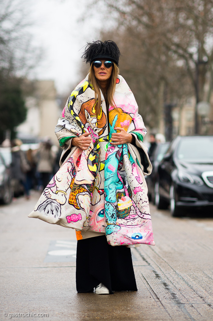 Anna Dello Russo in Yohji Yamamoto