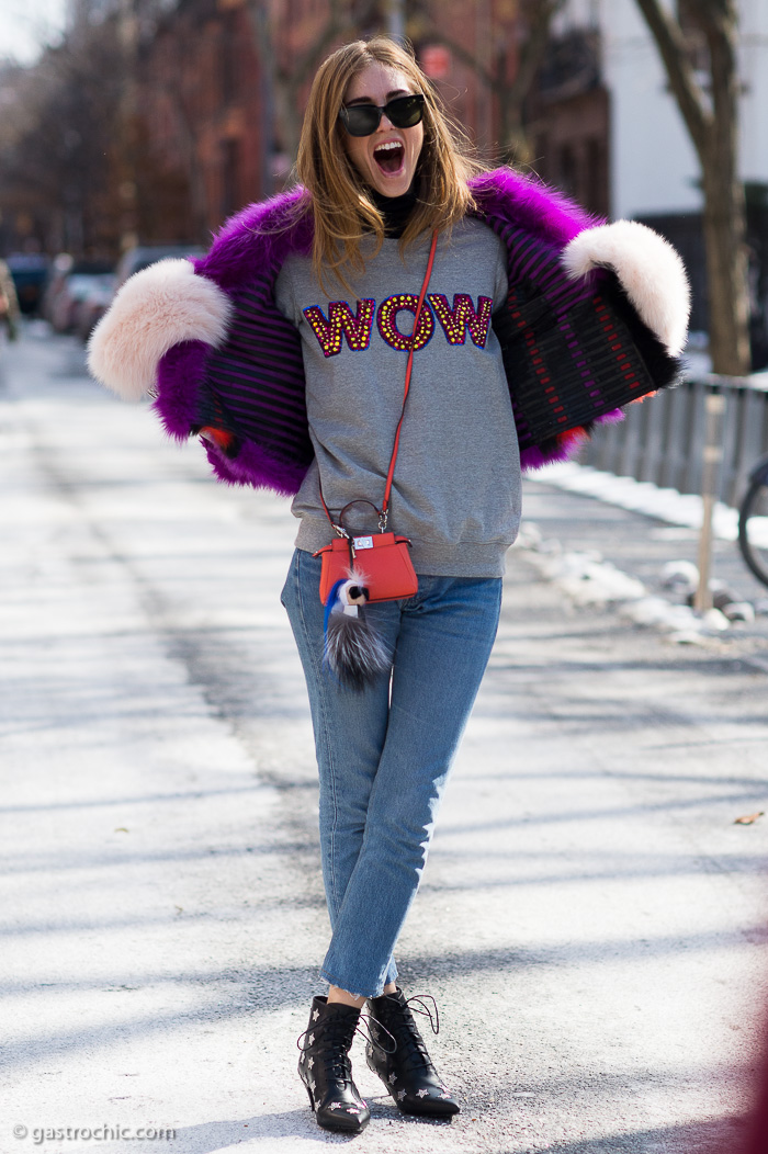 Chiara Ferragni at Derek Lam FW2015