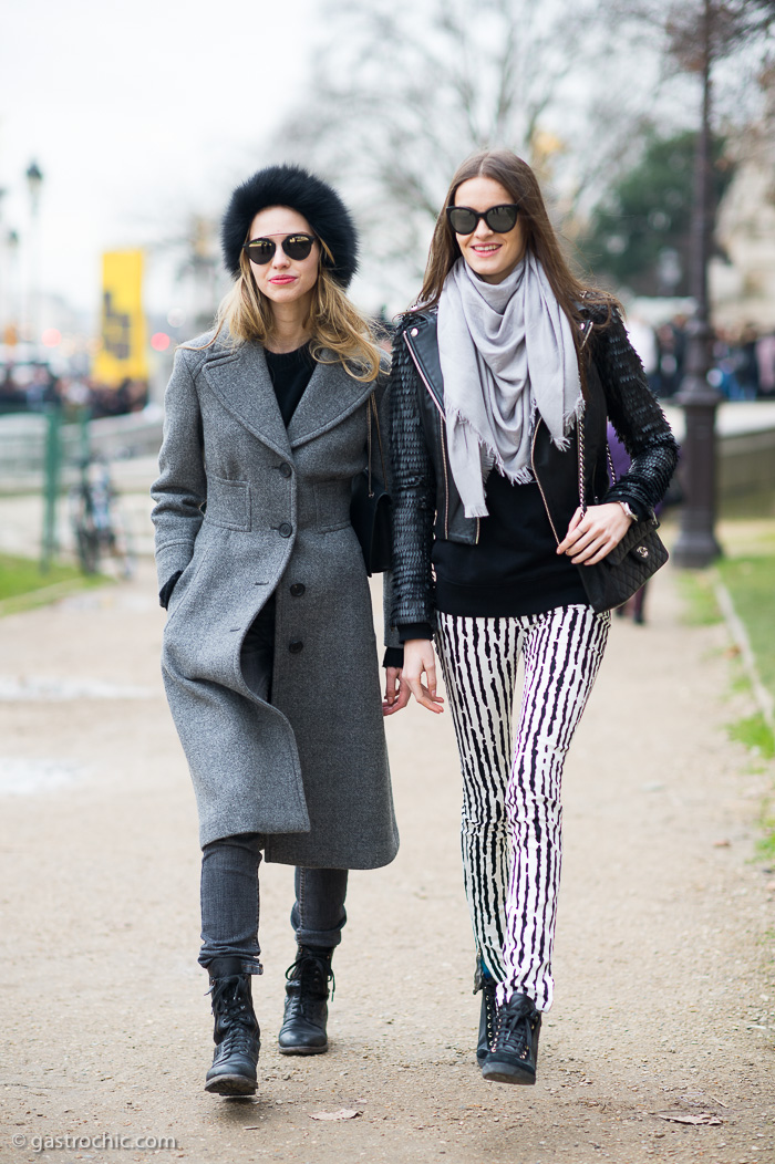 Sasha Luss and Kremi Otashliyska, After Chanel Couture SS2015