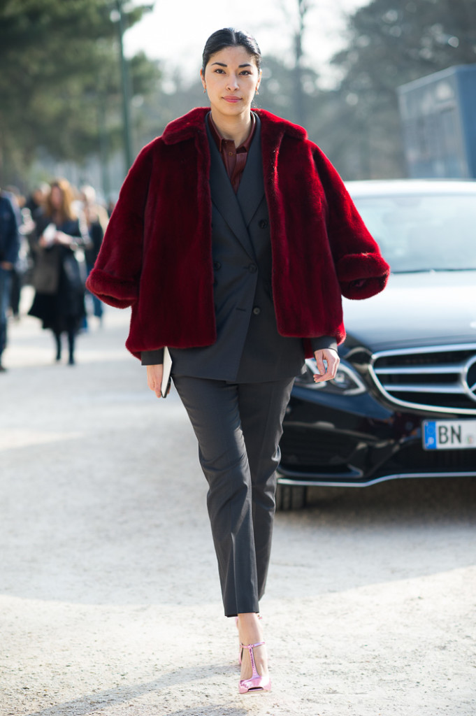 Caroline Issa at Louis Vuitton FW2015