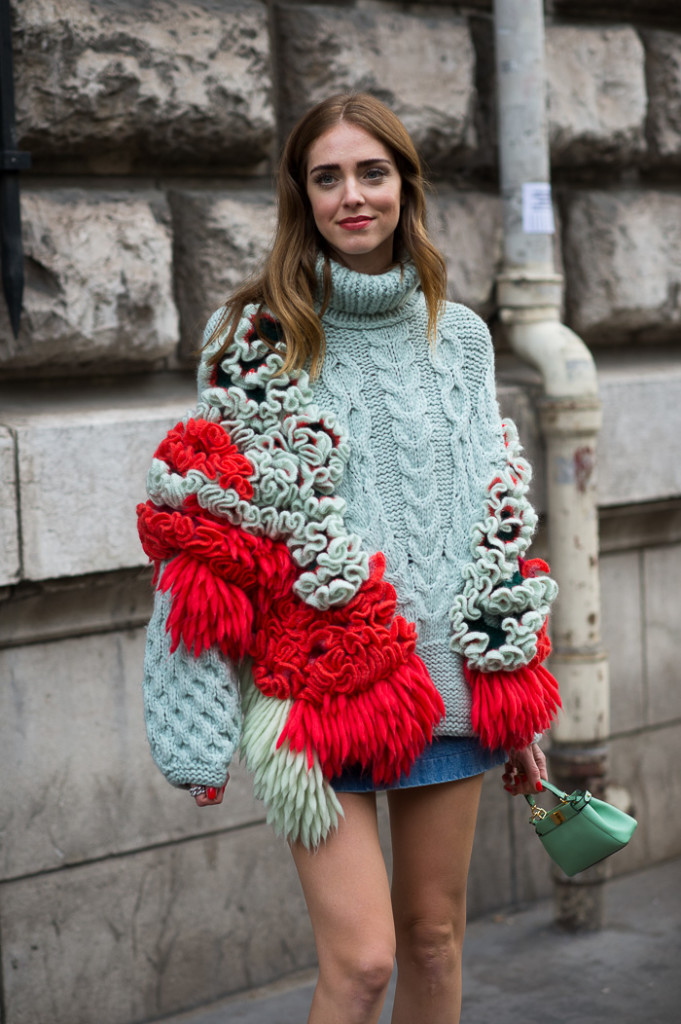 Chiara Ferragni at Hermes FW2015