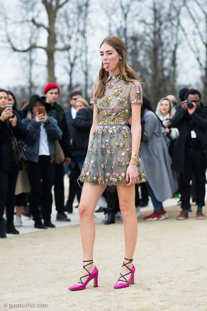 Chiara Ferragni at Valentino FW2015