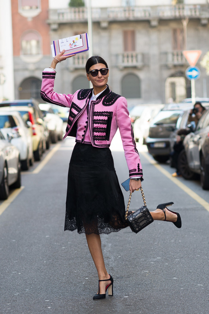 Giovanna Battaglia at Dolce & Gabbana FW2015