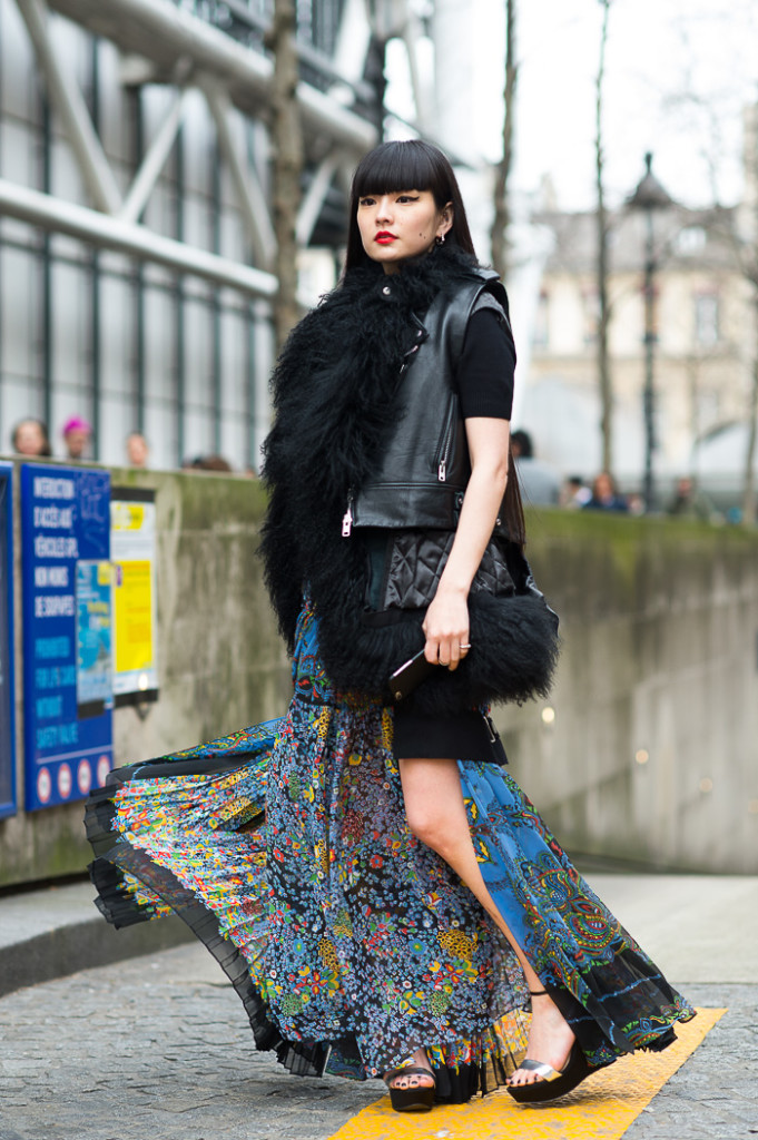 Kozue Akimoto at Sacai FW2015