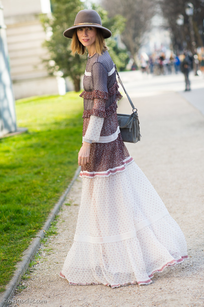 Anya Ziourova at Chloe FW2015