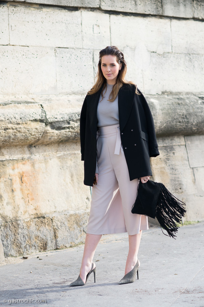 Culottes and Fringe Bag, Outside Elie Saab FW2015