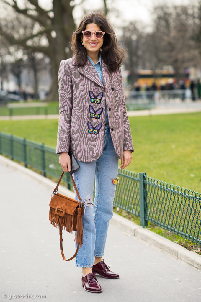 Leandra Medine at Mugler FW2015