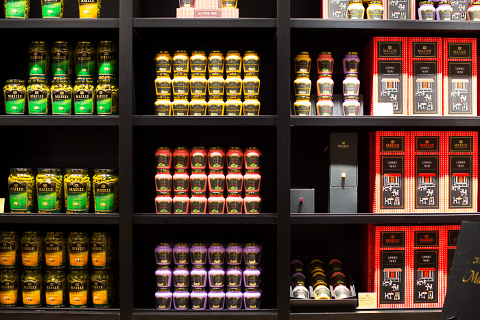 Shelves of Mustard at Maille