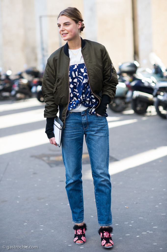 Bomber Jacket and Print Top, Outside Cedric Charlier FW2015