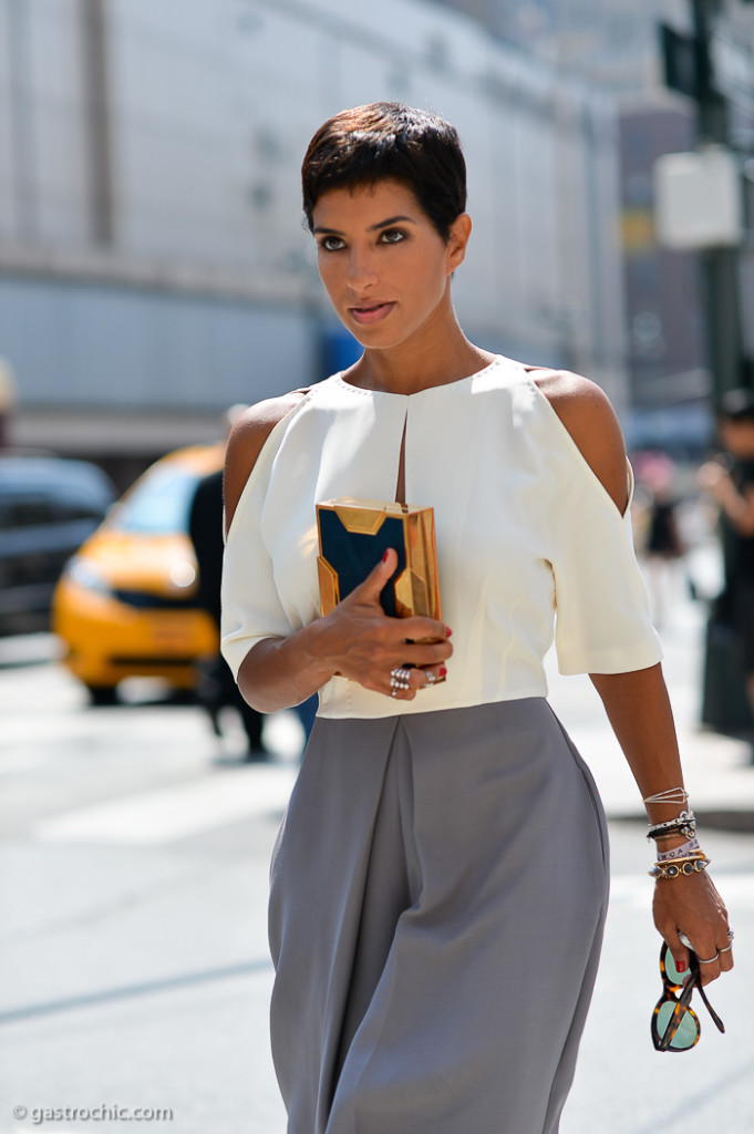 Deena Abdulaziz at Prabal Gurung SS2015