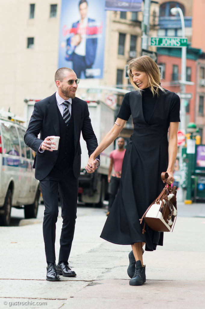 Justin O'Shea and Veronika Heilbrunner at Jason Wu SS2016