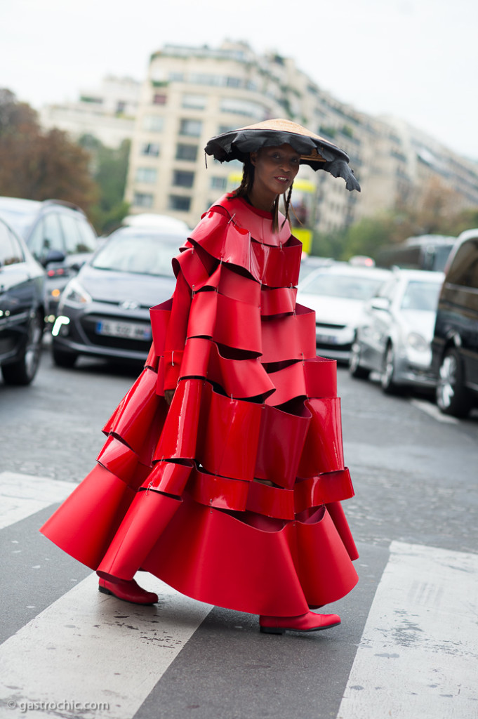 Michelle Elie in Comme des Garcons at Haider Ackermann SS2016