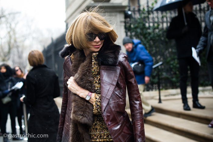 Anna Wintour at Carolina Herrera FW2016