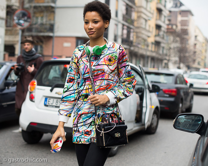 Lineisy Montero at Etro FW2016