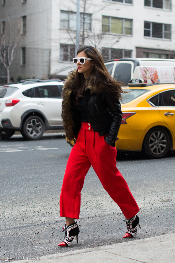Red Pants and White Sunglasses, Outside Tommy Hilfiger FW2016
