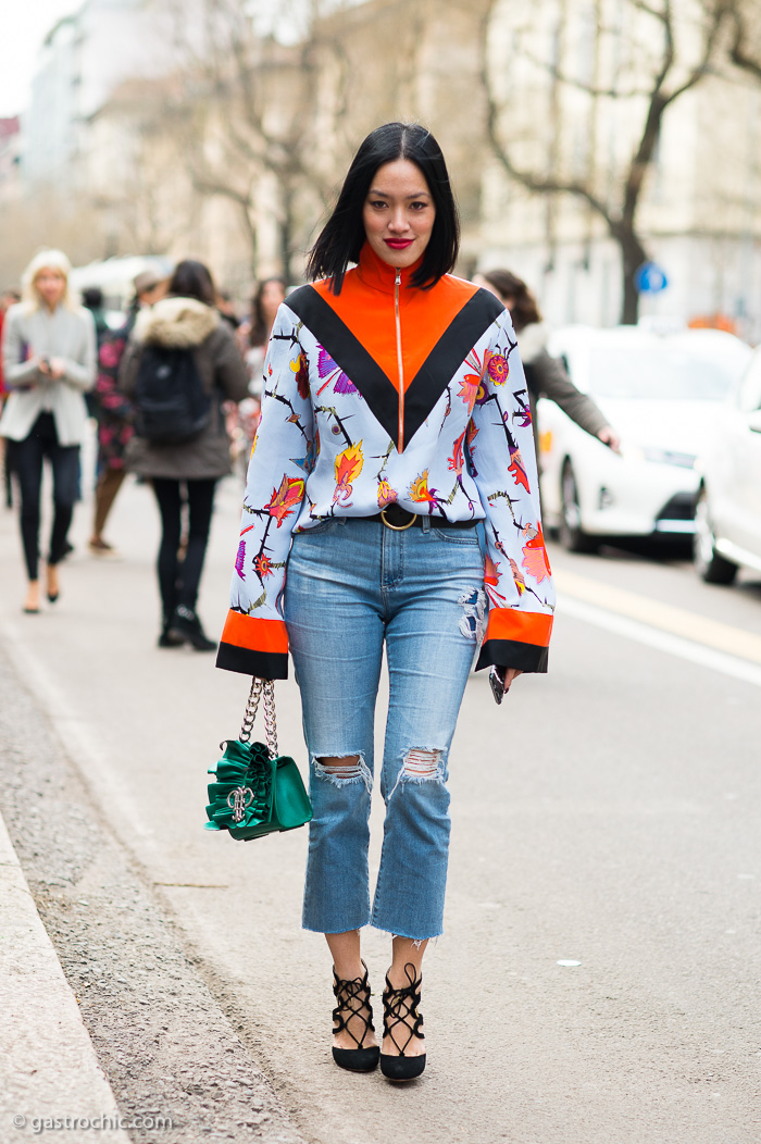 Tiffany Hsu at Fendi FW2016