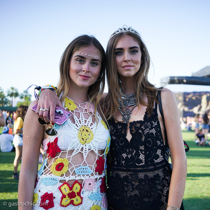 Valentina and Chiara Ferragni, Coachella Weekend One 2016