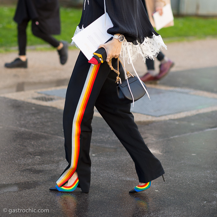 Rainbow Pants and Shoes, Outside Chloe FW2016