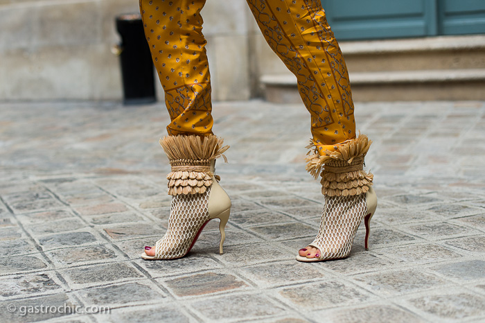 Louboutins at Alexis Mabille Couture FW2016