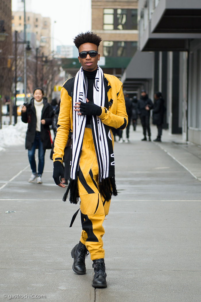 Yellow leather jumpsuit clearance